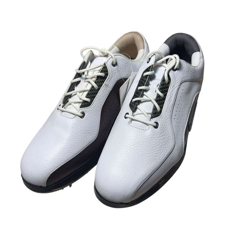 Nike SP Advanded ZM Size M-9 Golf Shoes White Bronze Brown & Black and Silver